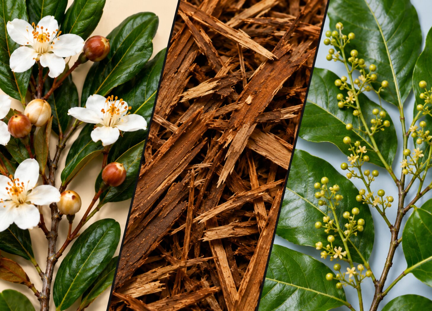 Several of the unrelated plants sold under the name catuaba